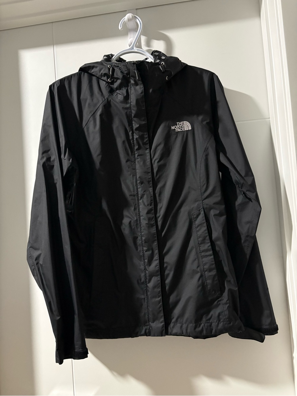 The North Face Black and White Logo Women's Jacket